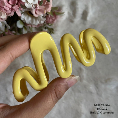 Hair Claw Clip | HCC17 | Milk Yellow