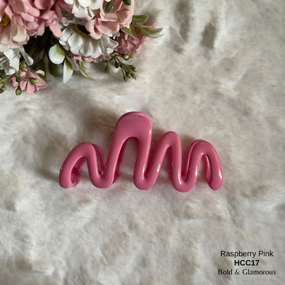 Hair Claw Clip | HCC17 | Raspberry Pink