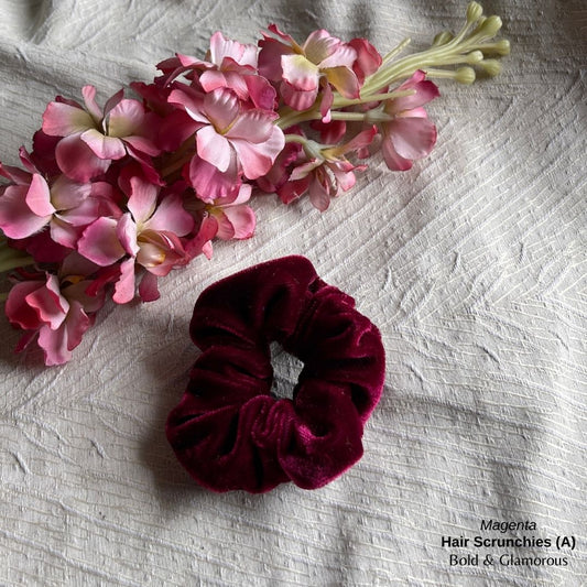 Hair Scrunchies (A) | Magenta