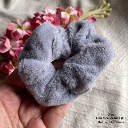 Hair Scrunchies (B) | Gray