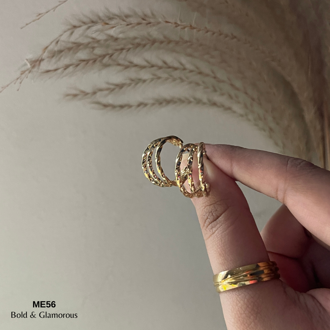 Half Hoop Earring | ME56 | Bianca | Gold