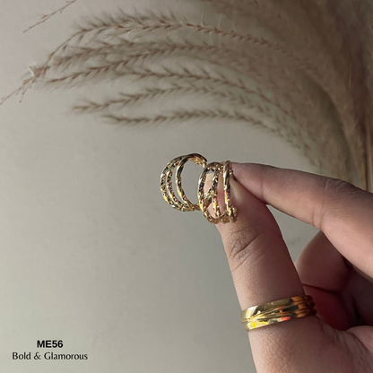 Half Hoop Earring | ME56 | Bianca | Gold
