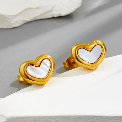 Stud Earring | STE069 | White Love
