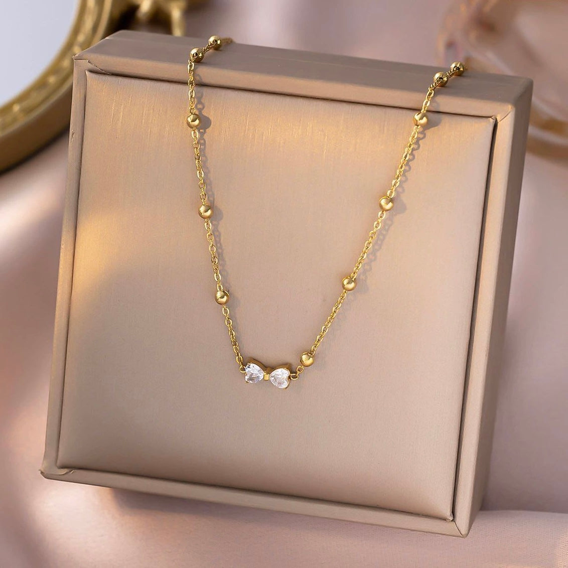 Necklace | SN247 | Stone Bow
