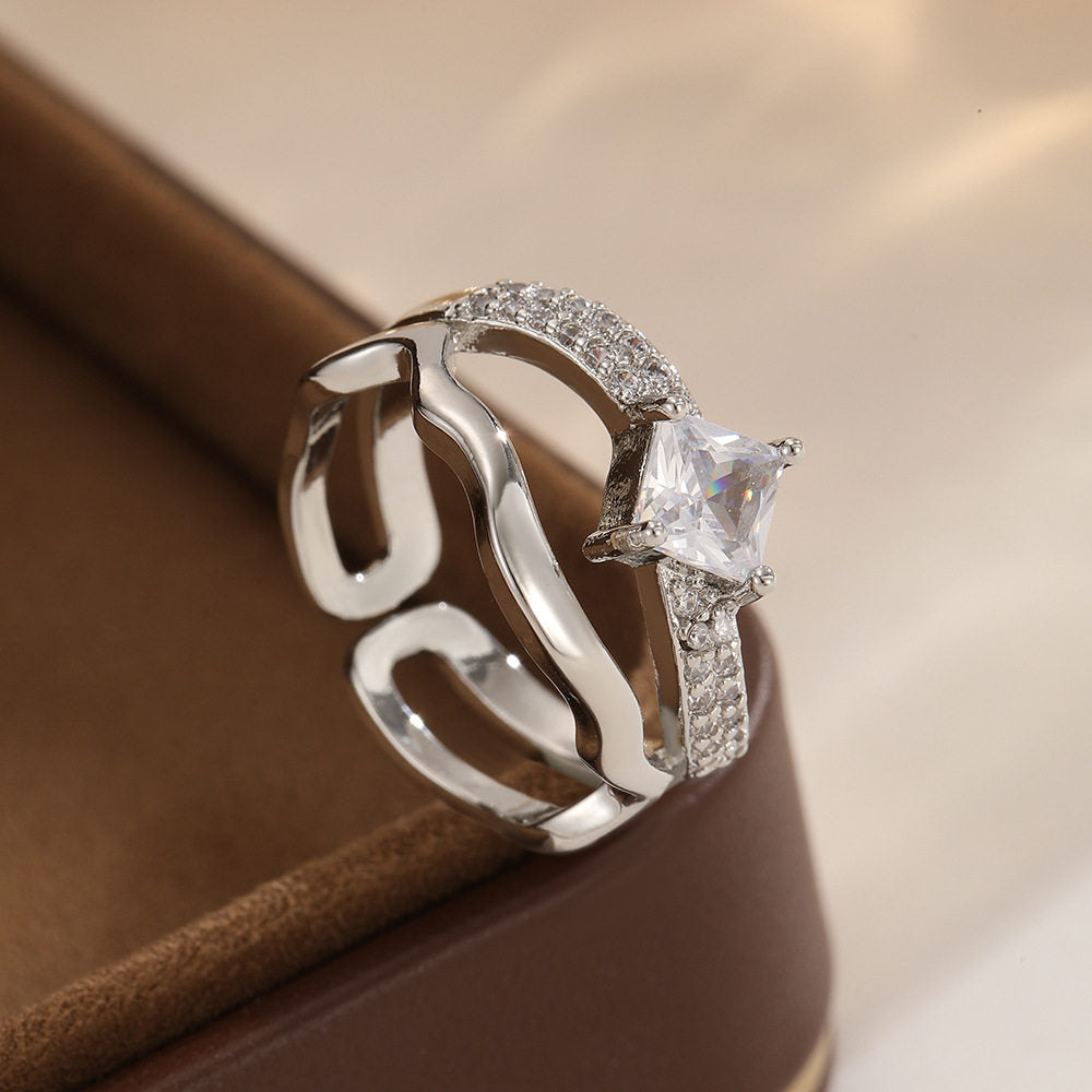 Zircon Ring | SR308 | Silver