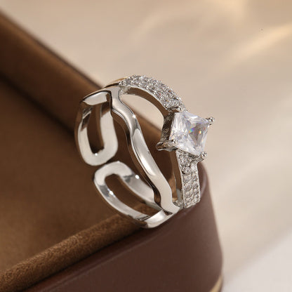 Zircon Ring | SR308 | Silver