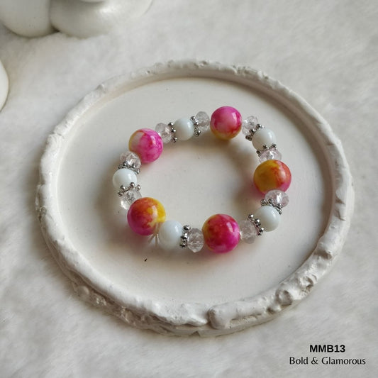Beaded Bracelet | MMB13 | Pink