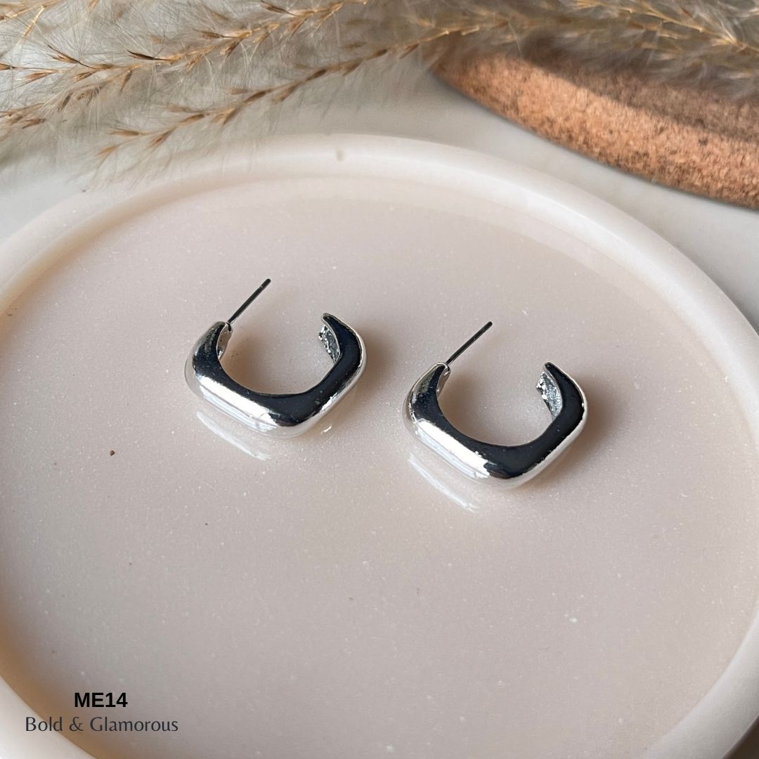 Half Square Earring | ME14  | Zephyra