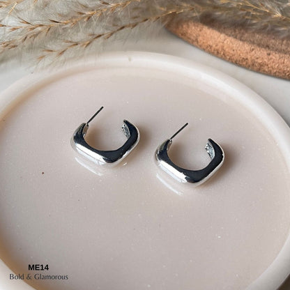 Half Square Earring | ME14  | Zephyra