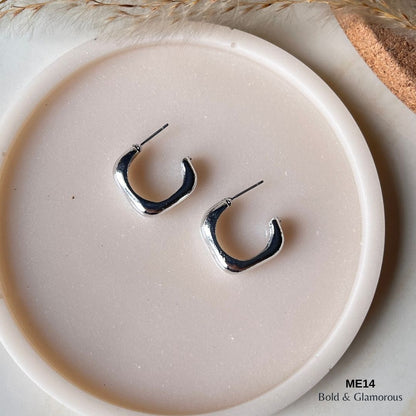 Half Square Earring | ME14  | Zephyra