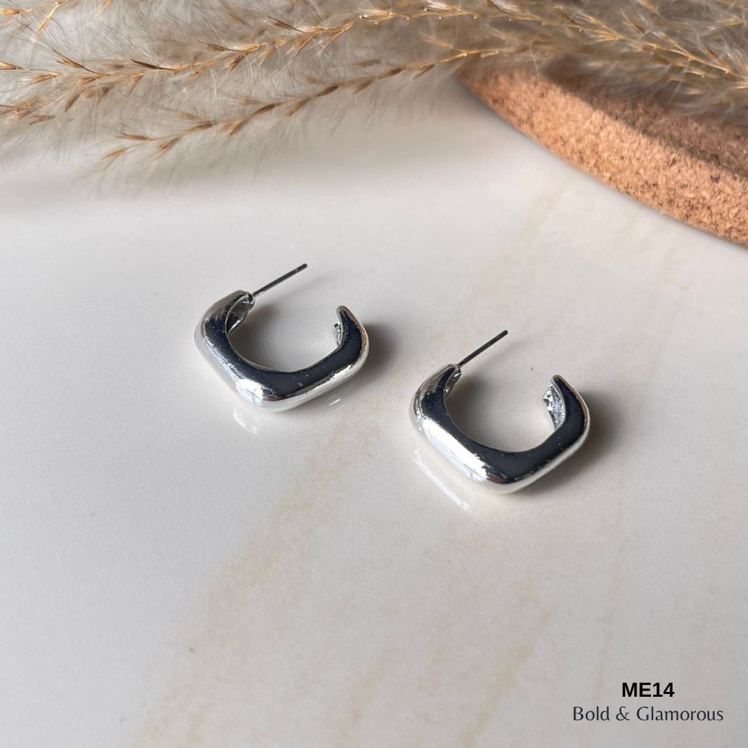 Half Square Earring | ME14  | Zephyra