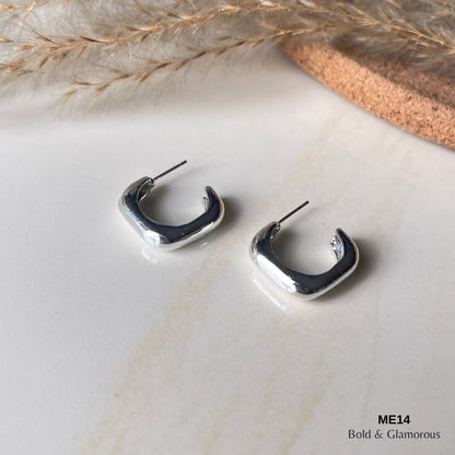 Half Square Earring | ME14  | Zephyra