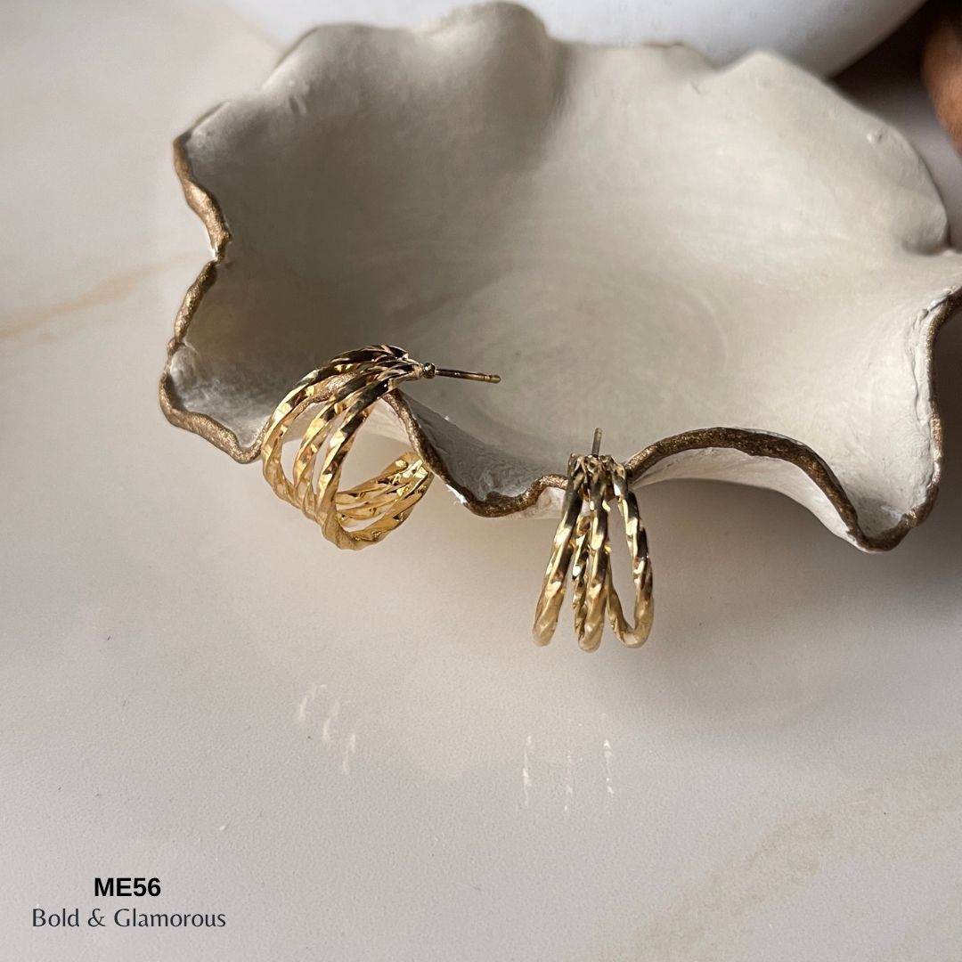 Half Hoop Earring | ME56 | Bianca | Gold