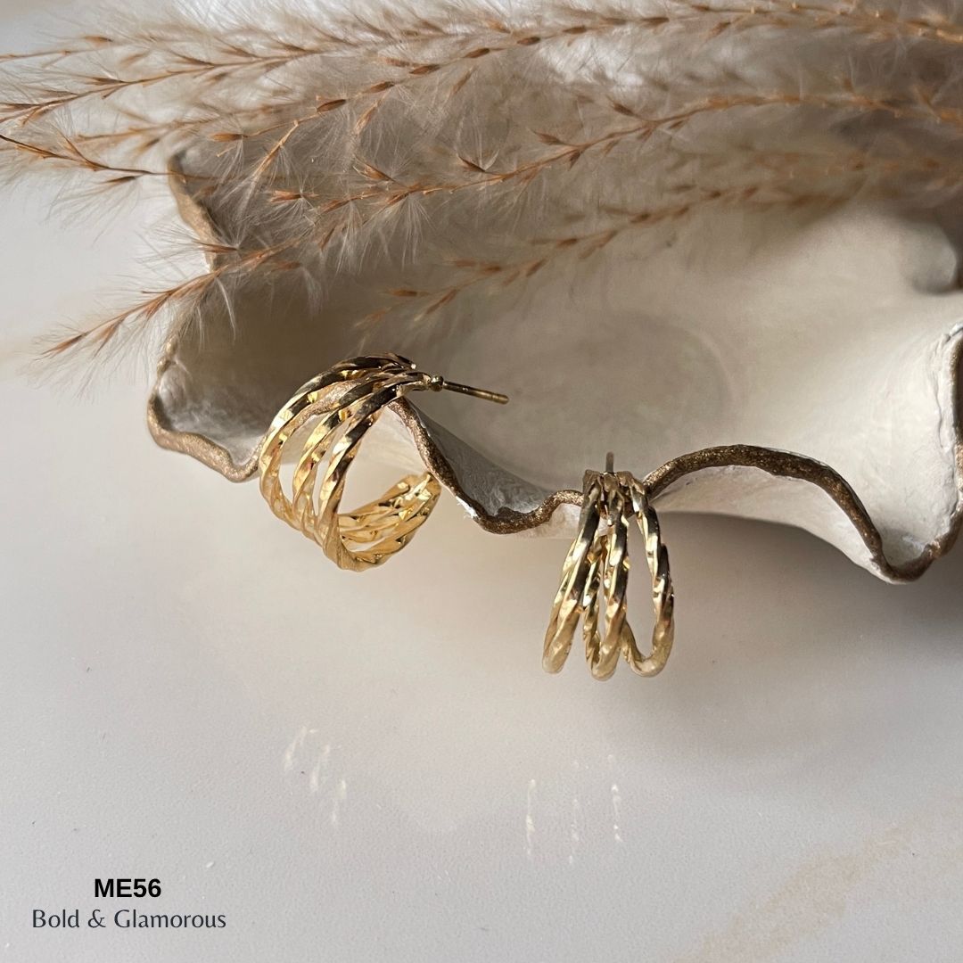Half Hoop Earring | ME56 | Bianca | Gold