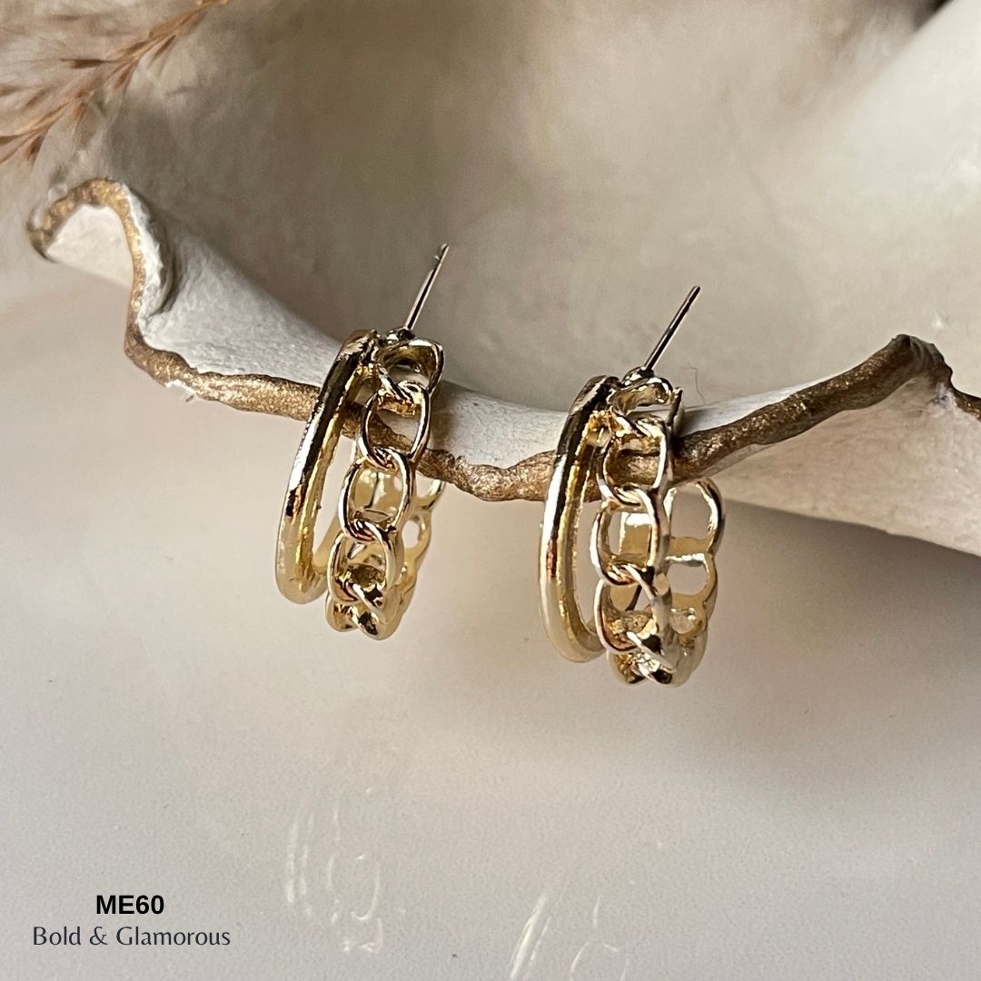 Half Hoop Earring | ME60 | Pierra