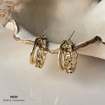 Half Hoop Earring | ME60 | Pierra