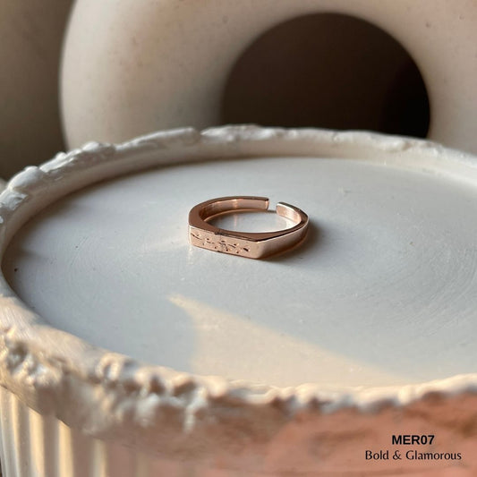 Leaf Ring | MER07 | Rose Gold