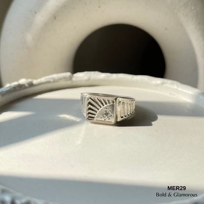 Sun Ring | MER29 | Silver