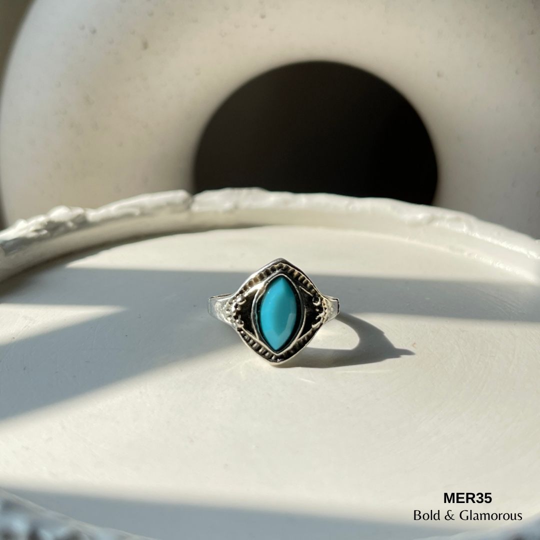 Blue Ring | MER35 | Silver