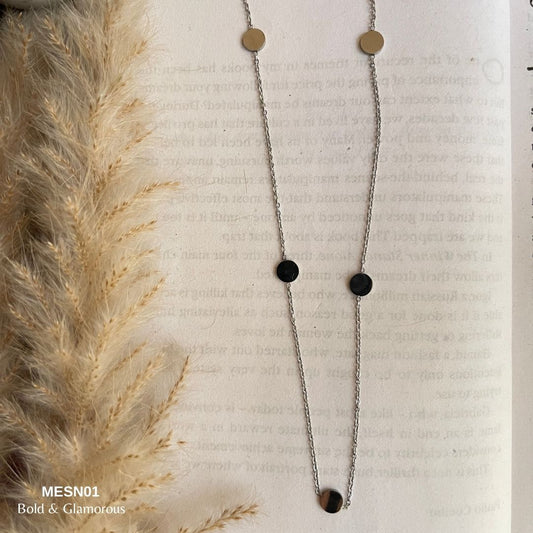 Necklace | MESN01 | Round Silver Charm