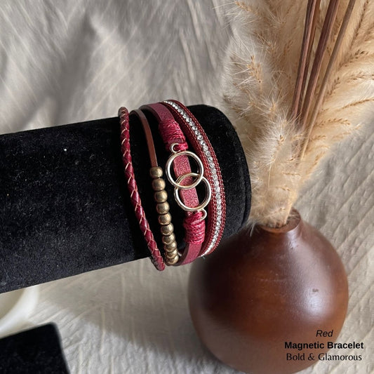 Magnetic Bracelet | MB01 | Red