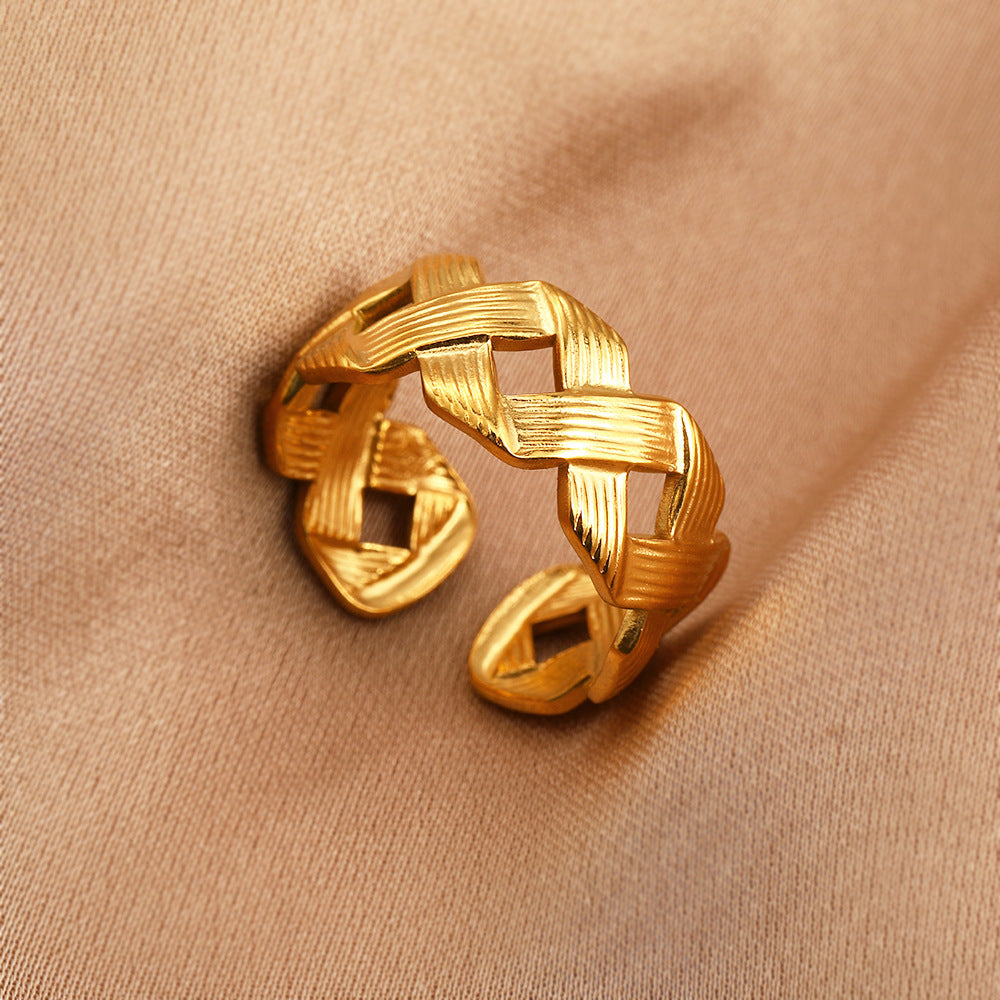 Bold Statement Ring | SR094 | Gold
