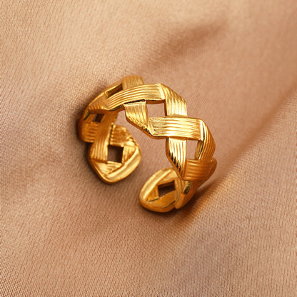 Bold Statement Ring | SR094 | Gold