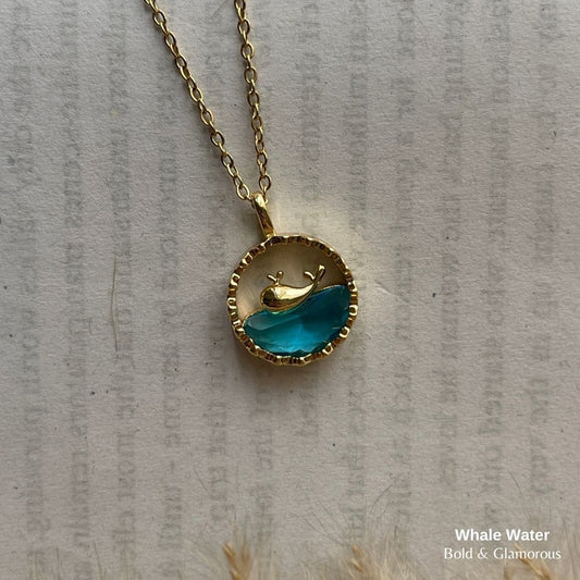 Necklace | SN100 | Whale Water | Gold