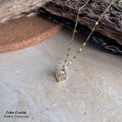 Necklace | SN159 | Cube Crystal
