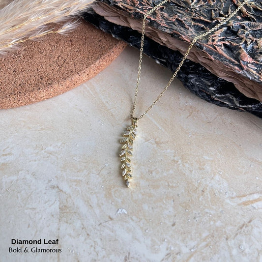 Necklace | SN160 | Diamond Leaf