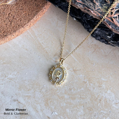 Necklace | SN162 | Mirror Flower