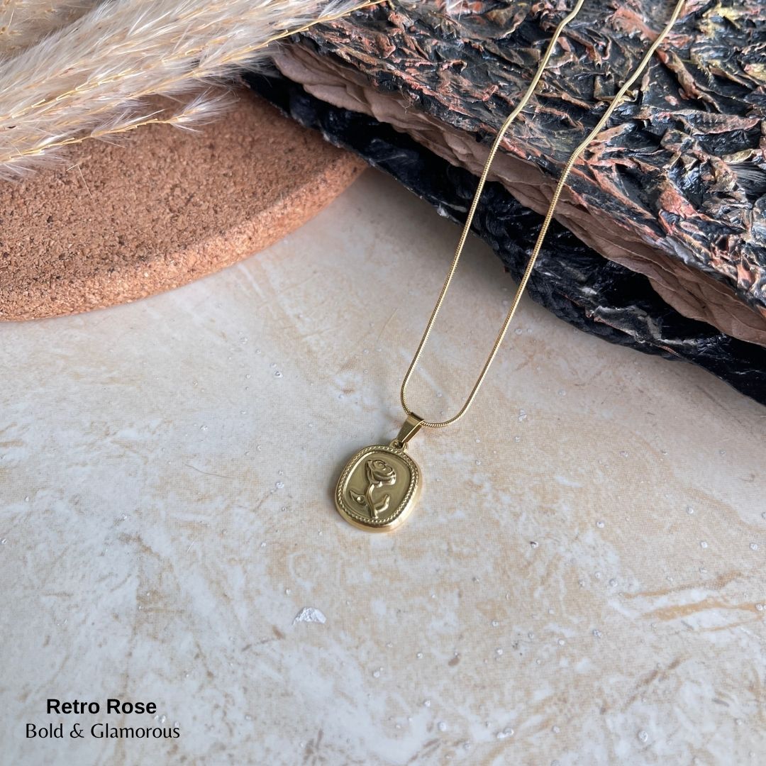 Necklace | SN167 | Retro Rose