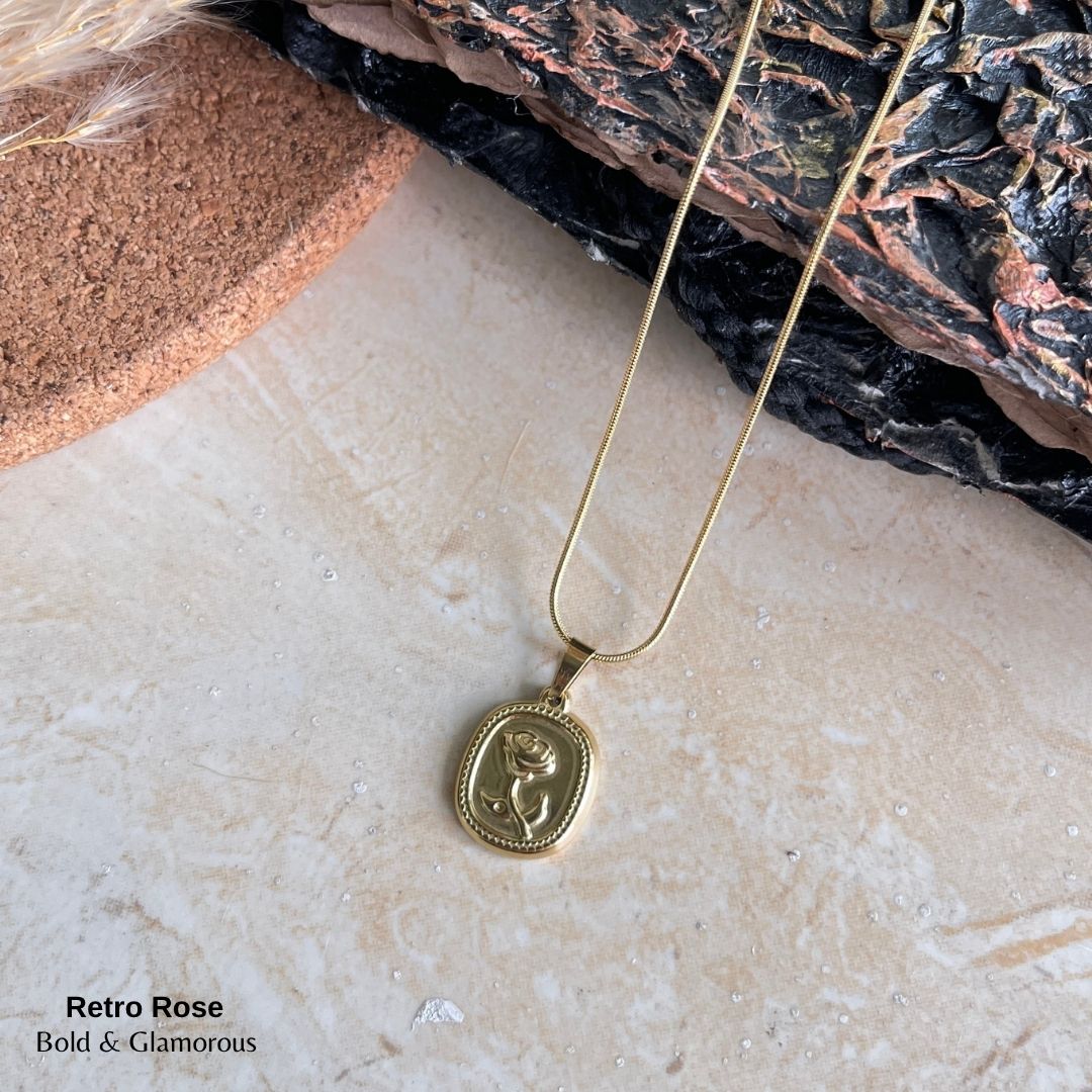 Necklace | SN167 | Retro Rose