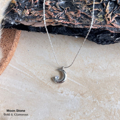 Necklace | SN179 | Moon Stone | Silver