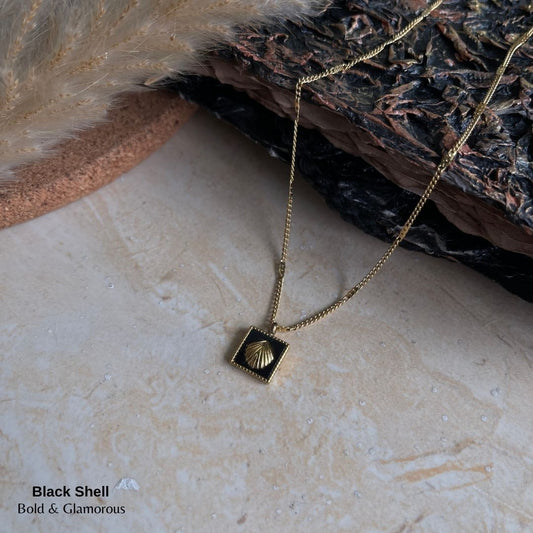 Necklace | SN183 | Black Shell