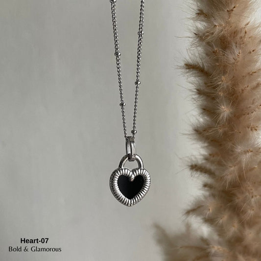 Necklace | SN047 | Heart-07 Silver