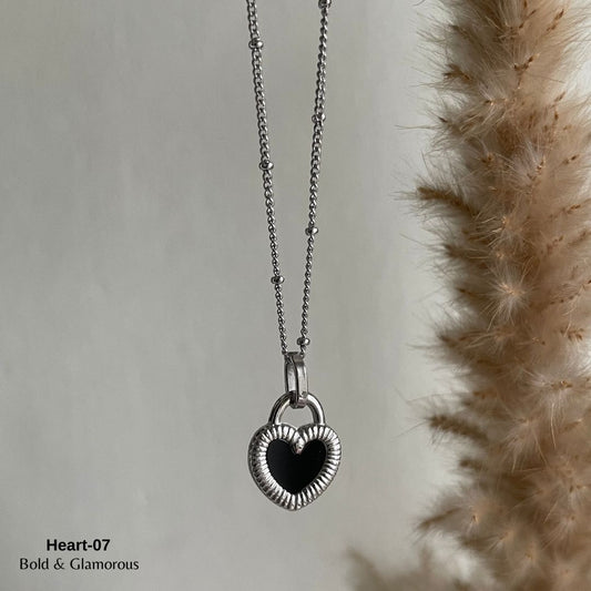 Necklace | SN047 | Heart-07 Silver