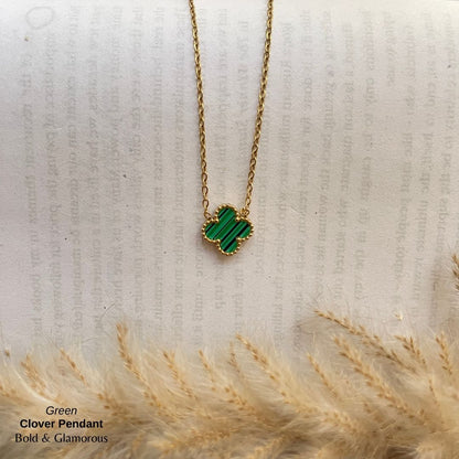 Necklace | SN96 | Clover | Green