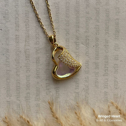 Necklace | SN099 | Winged Heart