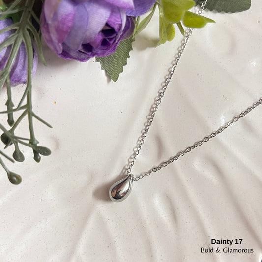 Necklace | SN089 | Dainty 17 Silver