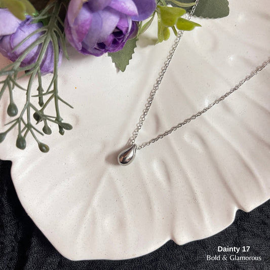 Necklace | SN089 | Dainty 17 Silver