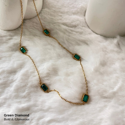 Necklace | SN116 | Green Diamond