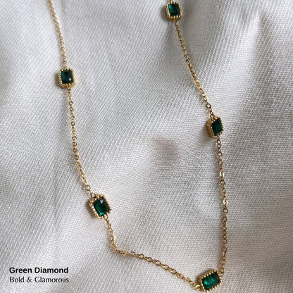 Necklace | SN116 | Green Diamond