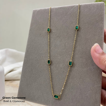 Necklace | SN116 | Green Diamond