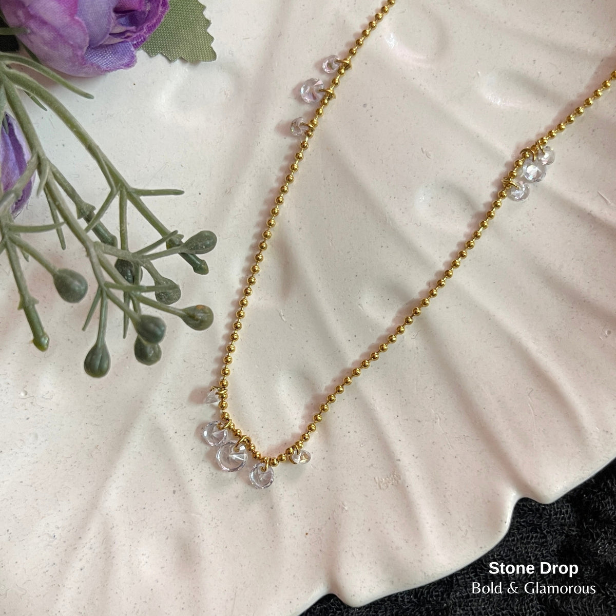 Necklace | SN130 | Stone Drop
