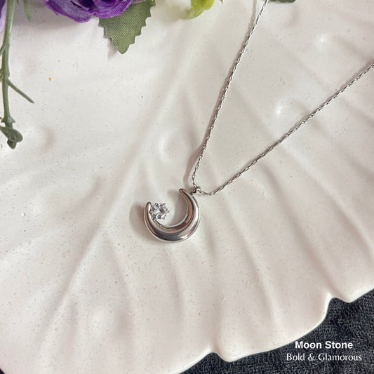 Necklace | SN179 | Moon Stone | Silver