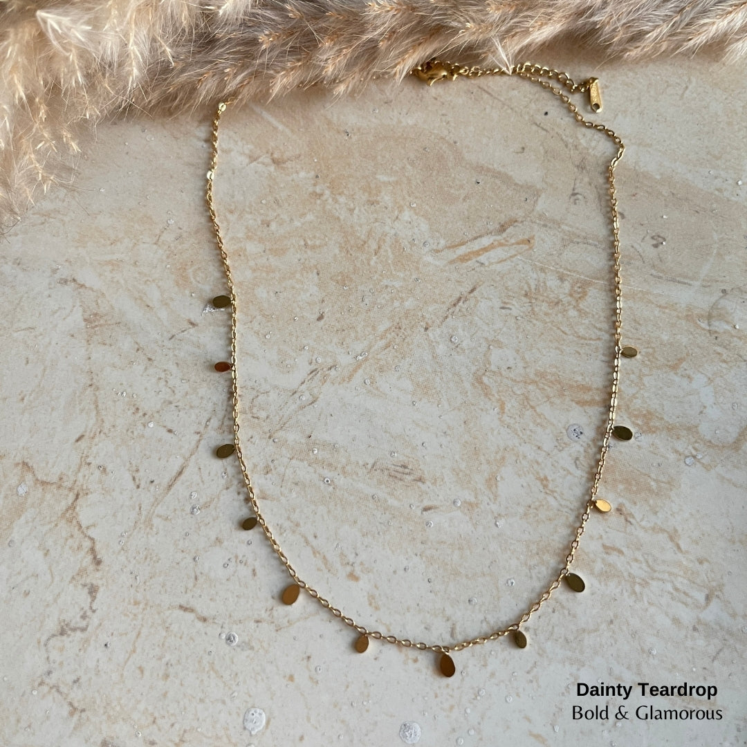 Necklace | SN188 | Dainty Teardrop