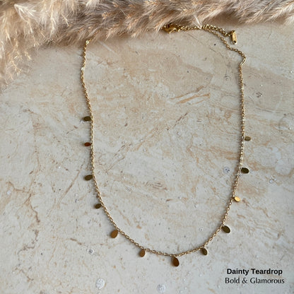 Necklace | SN188 | Dainty Teardrop