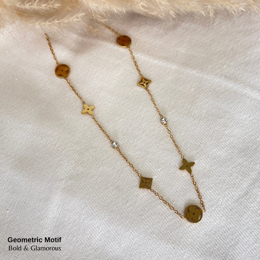 Necklace | SN193 | Geometric Motif