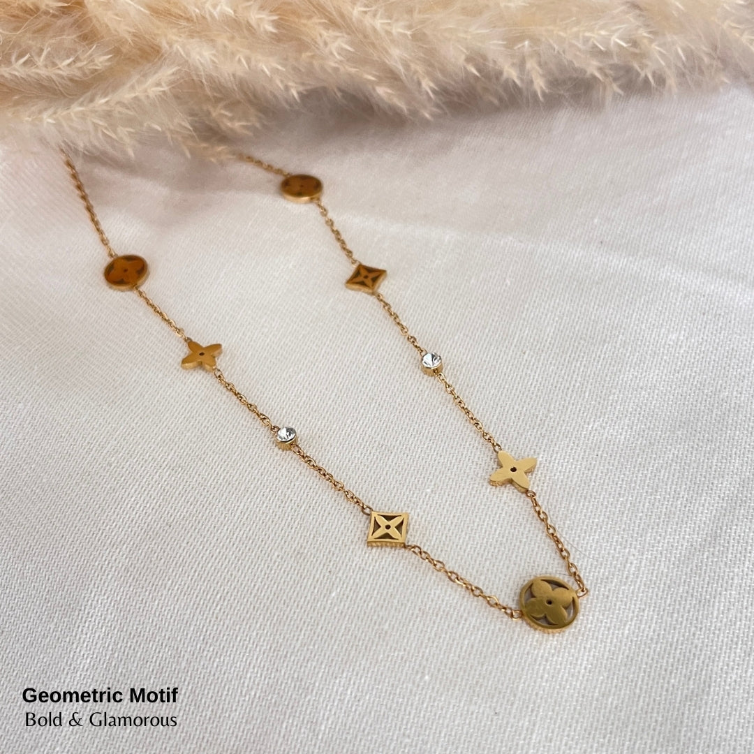Necklace | SN193 | Geometric Motif